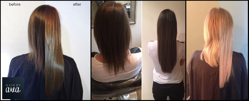 Great Lengths hair extensions - before and after shots